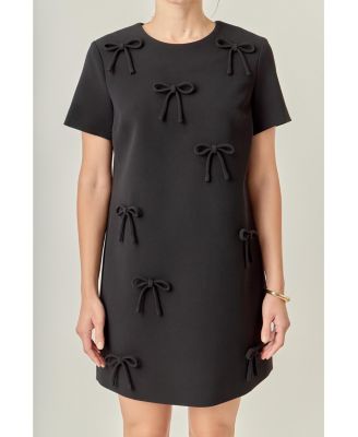 Women's BOW DETAILED MINI DRESS