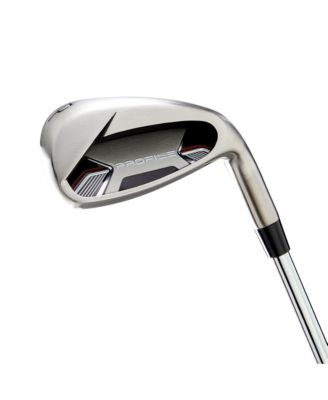 Profile Senior 11 Piece Mens Right Hand Golf Complete Set - Cart Bag - Standard / Regular / Red/Grey/Black