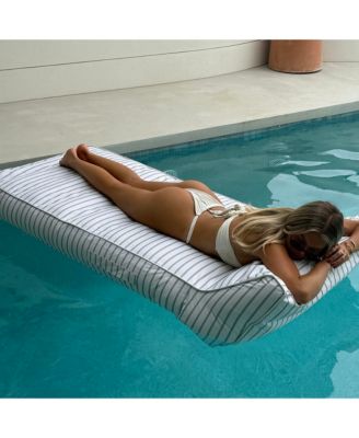 Luxe Lie-On Lounger: La Palma Sage Stripe