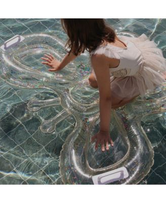 Kids Lie-On Float: Butterfly Cotton Candy - Glitter