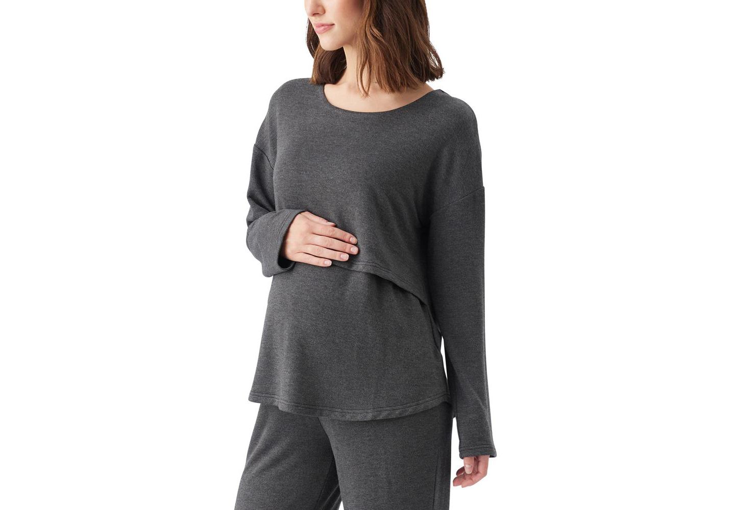 Женский топ для кормления Ripe Maternity сверхмягкий, цвет: Угольный — фото 2