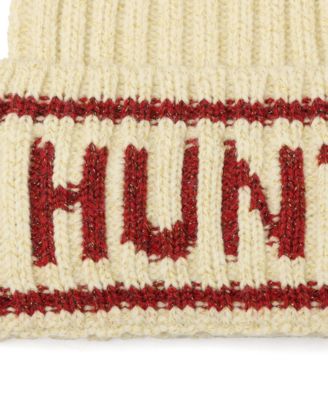 Metallic Rib Logo Cuff Beanie