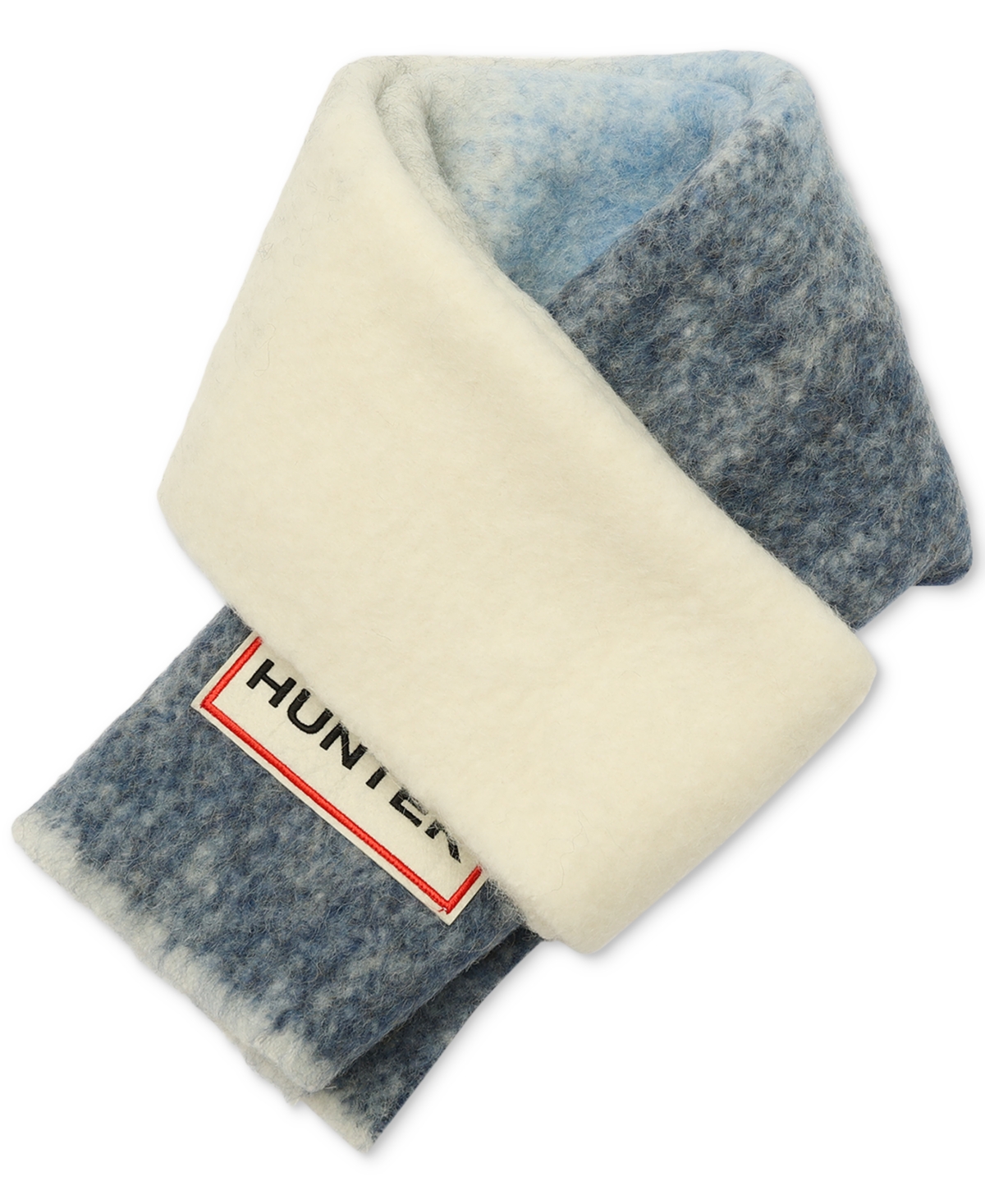Hunter Brushed Ombre Scarf In Blue