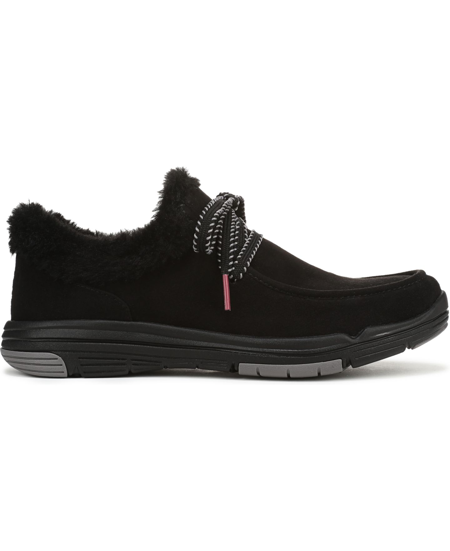 Женские кроссовки Ryka Avid Water-Resistant Slip On, цвет: Чёрный искусственный замшевый — фото 2