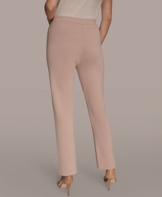 Women's Mid Rise Knit Straight Ankle Sweater Pants