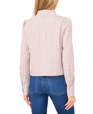 Women's Striped Button Down Shirt