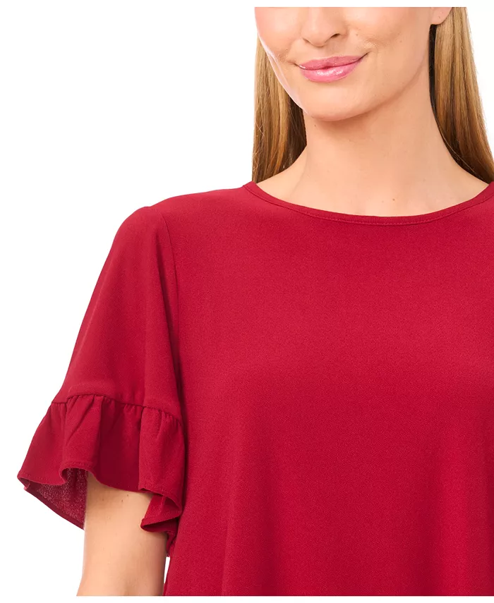 Women's Ruffled Short-Sleeve Tiered Top - thumbnail 2