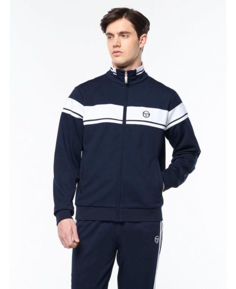 Мужская куртка Sergio Tacchini Damarindo Track Jacket Archivio, цвет: Синий / Белый