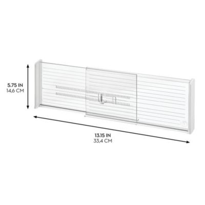 Recycled Plastic Adjustable Drawer Dividers - Set of 2 - Clear