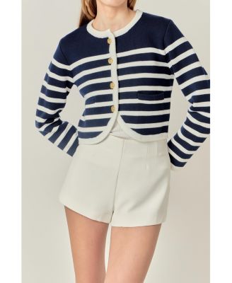 Women's STRIPE CARDIGAN