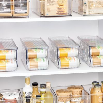 Soda Can Organizer with Lid for Pantry