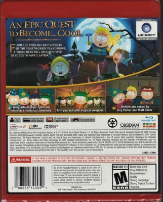 south Park: The Stick of Truth (Greatest Hits) - PS3 (UNCENSORED)