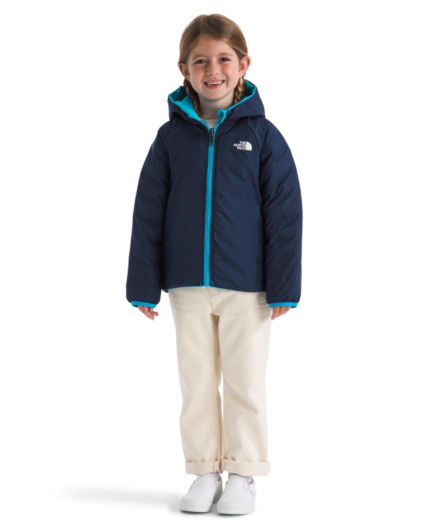 Куртка The North Face Perrito Reversible Hooded Jacket для мальчиков, цвет: Синий — фото 5