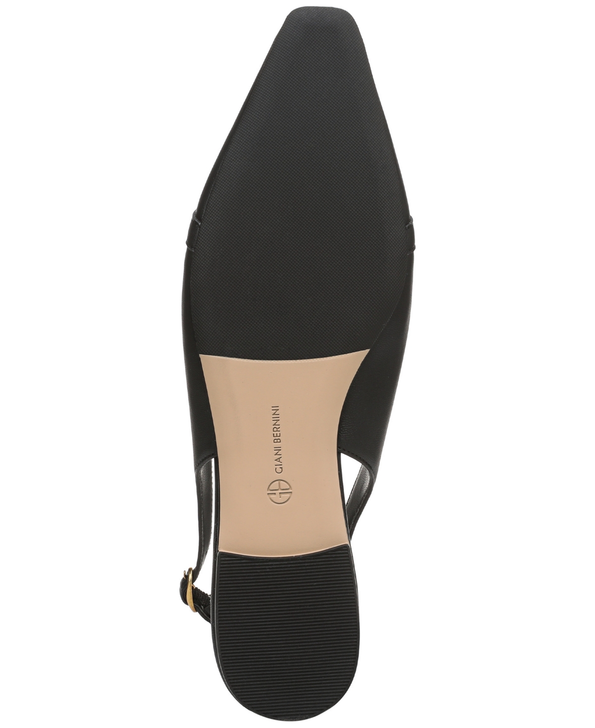 Giani Bernini Women's Ginna Snip Toe Slingback Flats, Created For Macy's In Black