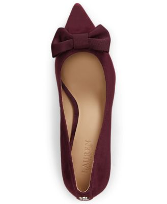Women's Adrienne Suede Bow Pumps