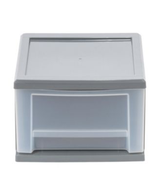 6.5 Quart Gray Stackable Drawer, 5 Pack