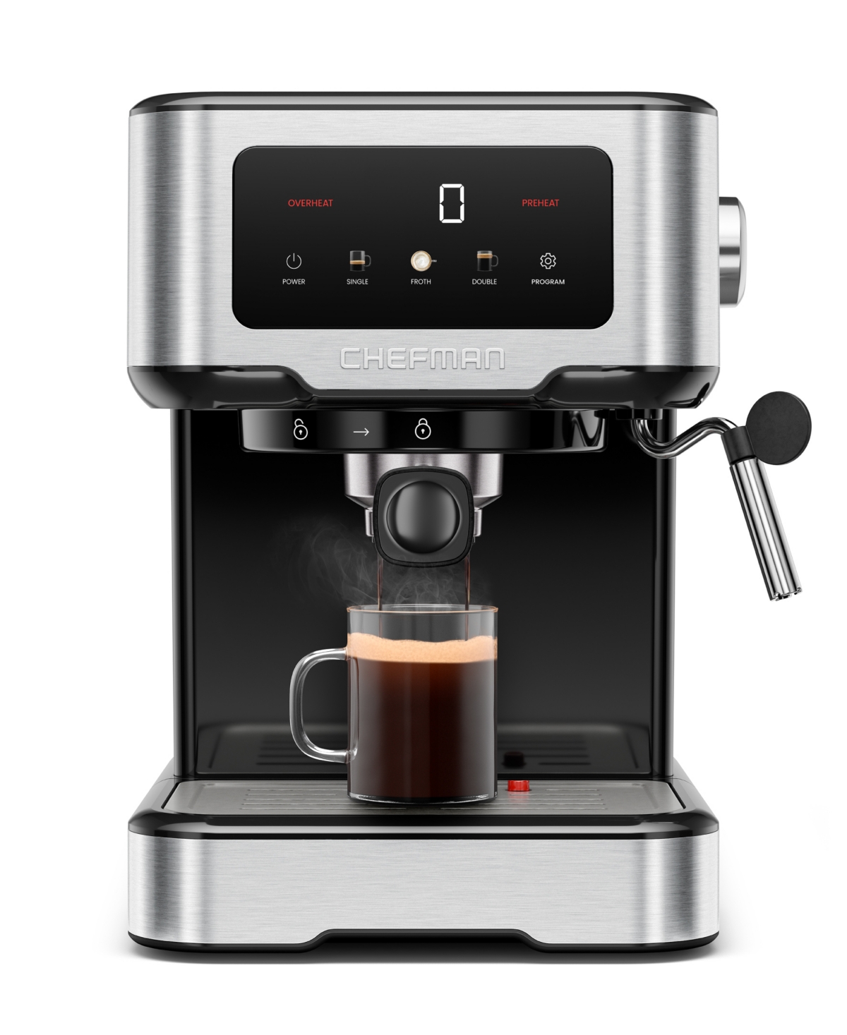 Chefman Craft Brew Espresso Machine In Silver