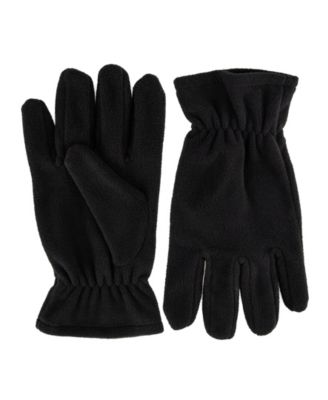 Men's 2-Piece Fleece Flat Top Hat and Glove Set