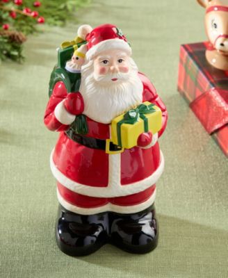Santa&#39;s Retro Christmas 3-D Cookie Jar