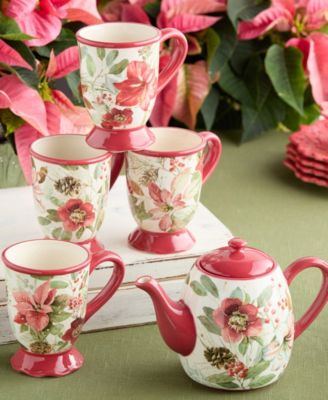 Winter Blooms Teapot