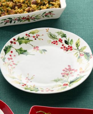 Holly Vines Round Platter