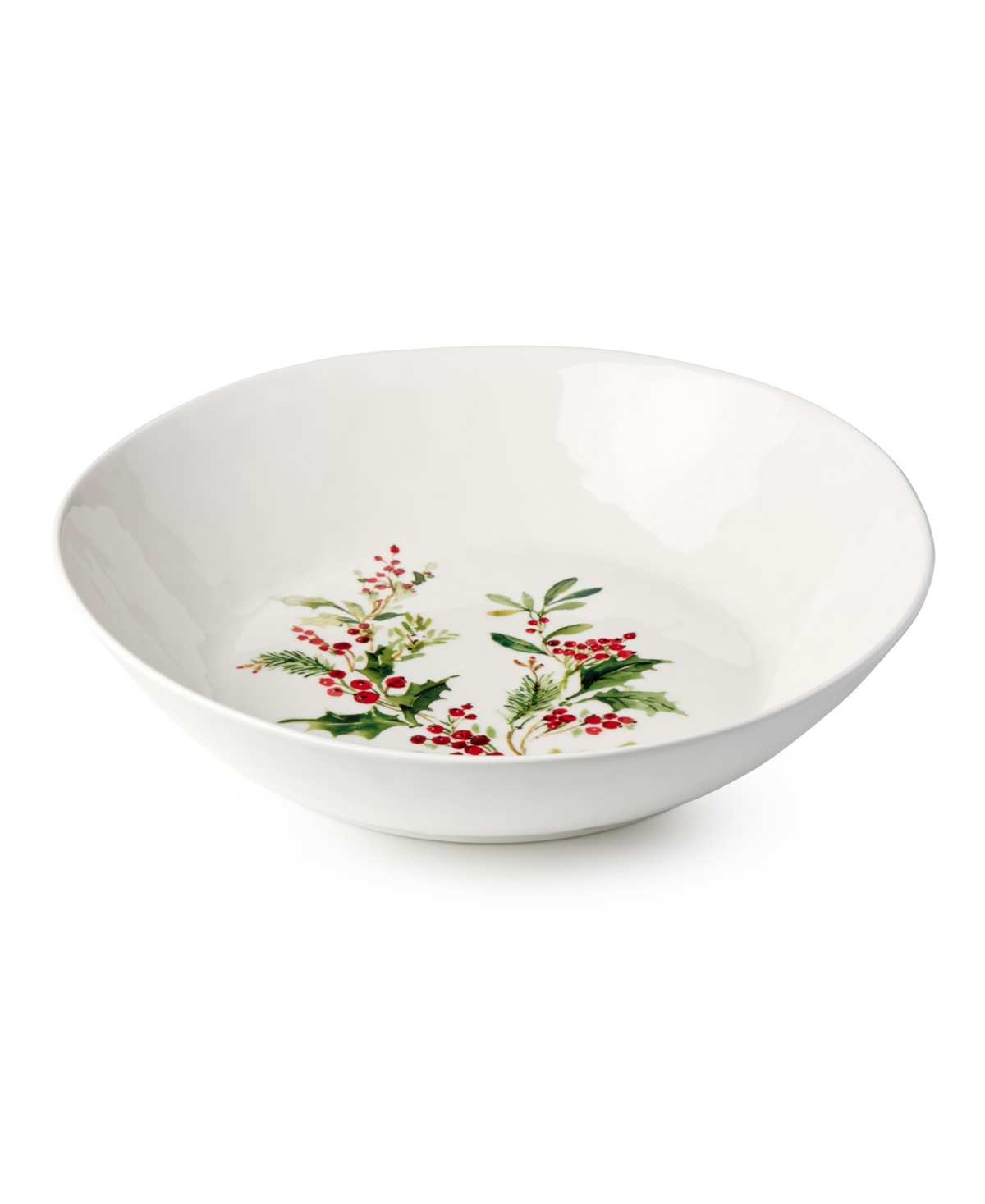 Certified International Holly Vines Serving Bowl In White