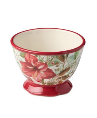 Winter Blooms Ice Cream Bowls, Set of 4