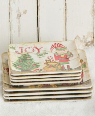 Nutcracker Parade Dessert Plates, Set of 4