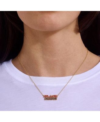 Atlanta Braves Delicate Enamel Necklace