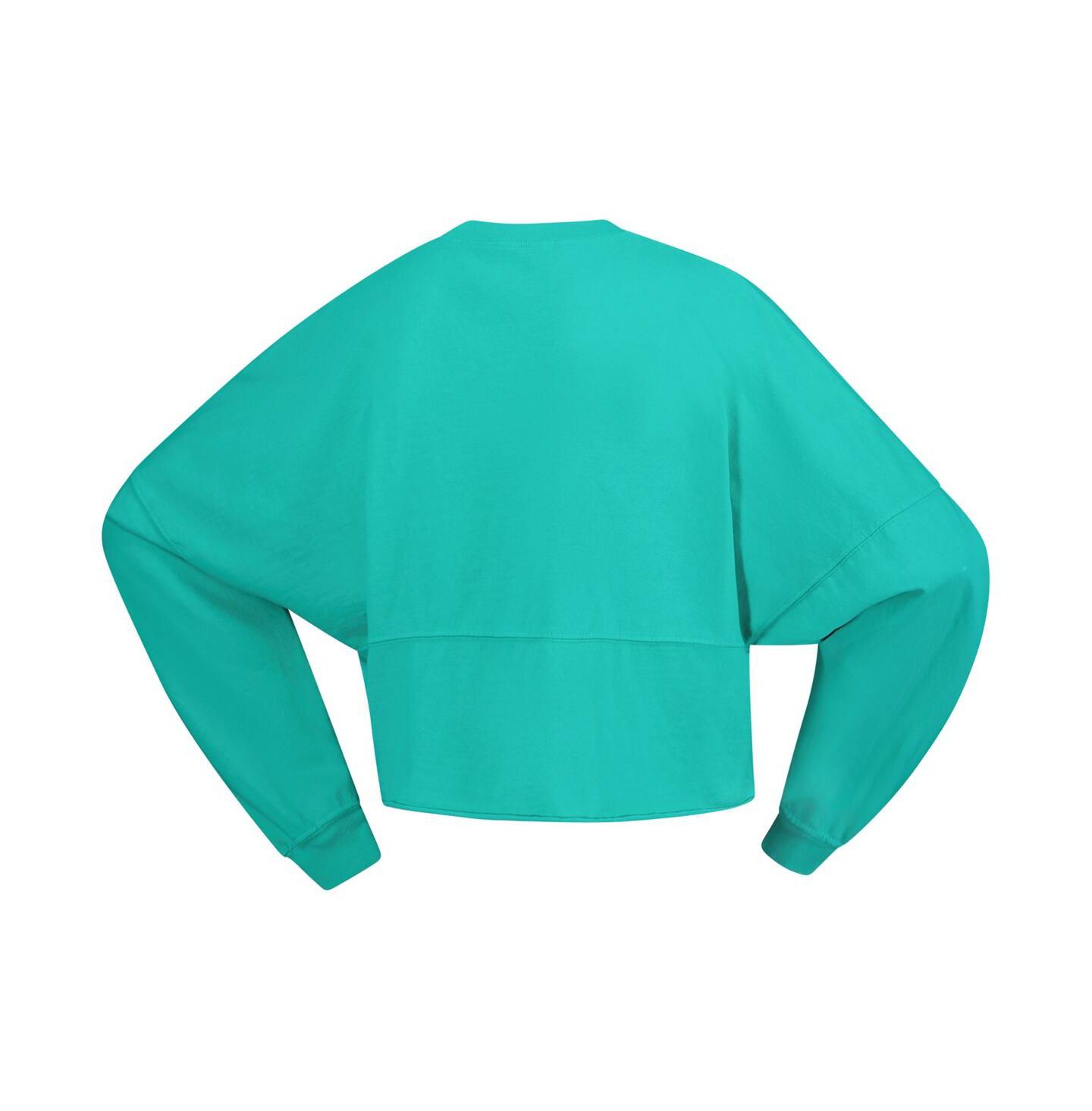 Женская футболка Spirit Jersey Mint New York Liberty Jumbo Print Oversized Cropped Long-Sleeve — фото 2