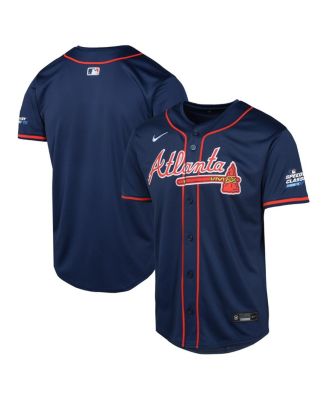 Nike - Big Boys and Girls Navy Atlanta Braves 2025 MLB Speedway Classic Alternate Limited Jersey