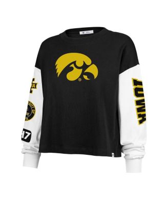 Women's Black Iowa Hawkeyes Sydney Long Sleeve T-Shirt