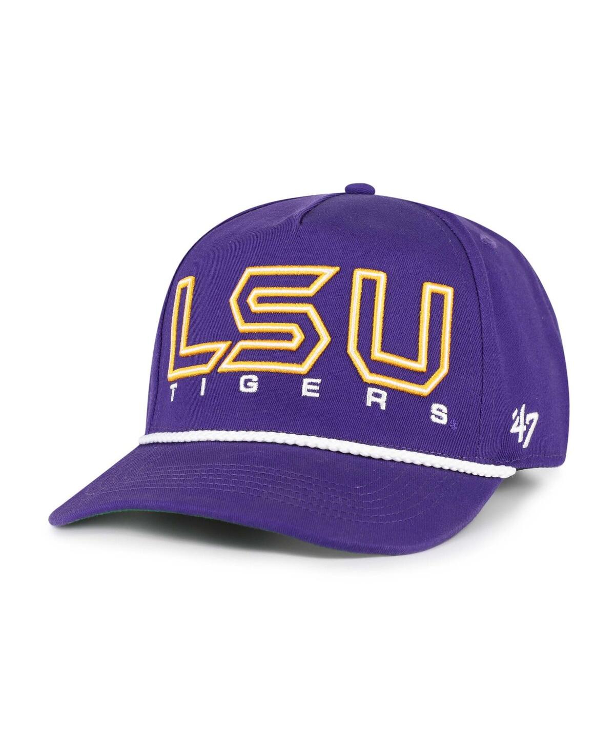 47 Brand Big Boys And Girls Purple Lsu Tigers Byline Hitch Adjustable Hat In Purple