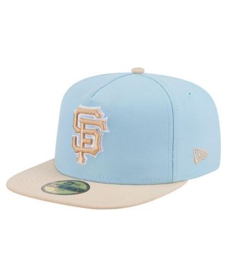 New Era - Men's Light Blue/Cream San Francisco Giants Two-Tone Color Pack A-Frame 59FIFTY Fitted Hat