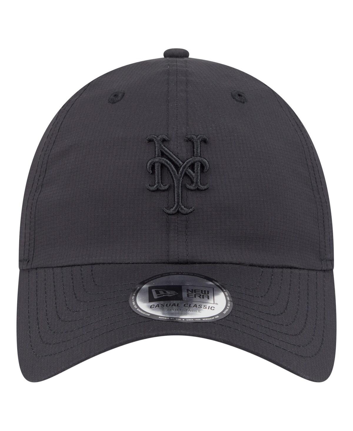 New Era Men's Black New York Mets Ripstop Casual Classic Adjustable Hat In Black