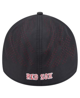 Men's Black Boston Red Sox Night 39THIRTY Flex Hat