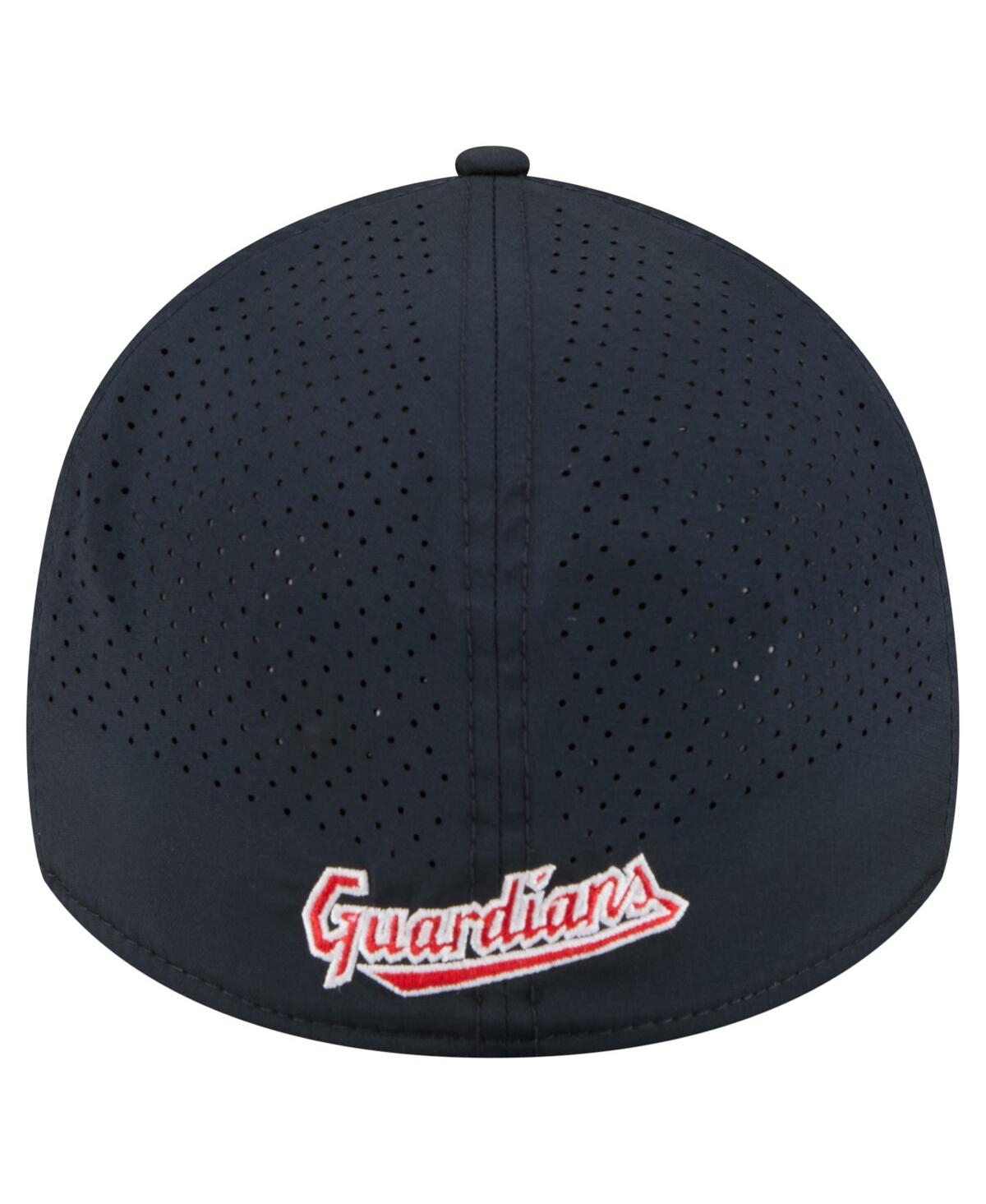 New Era Men's Navy Cleveland Guardians 39thirty A-frame Perforated Flex Hat In Blue