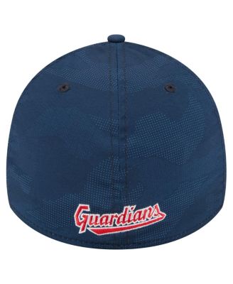 Men's Navy Cleveland Guardians Tonal Camo 39THIRTY Flex Hat