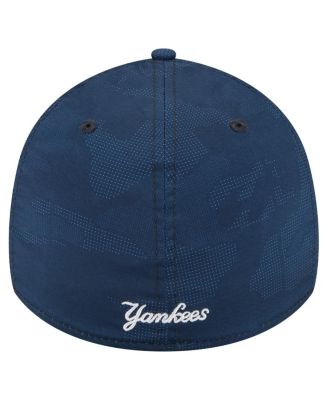 Men's Navy New York Yankees Tonal Camo 39THIRTY Flex Hat