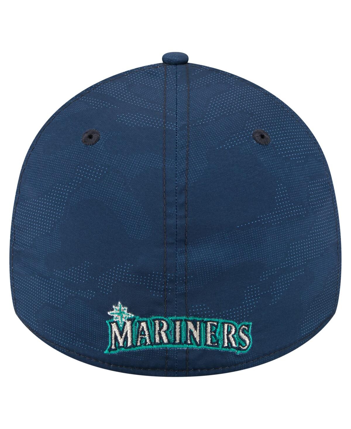 New Era Men's Navy Seattle Mariners Tonal Camo 39THIRTY Flex Hat