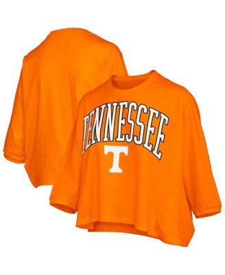 Pressbox - Women's Tennessee Orange Tennessee Volunteers Midi Arch Over Logo Oversized T-Shirt