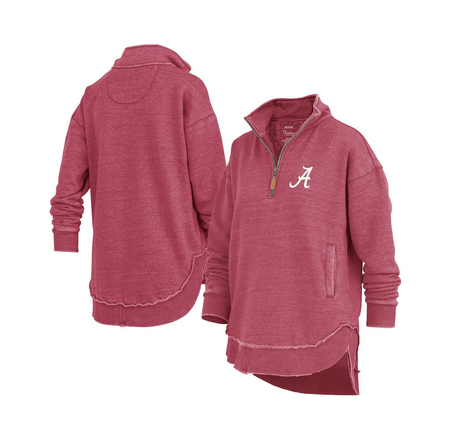 Women's Crimson Alabama Crimson Tide Northfork Sojourn Poncho Quarter-Zip Sweatshirt