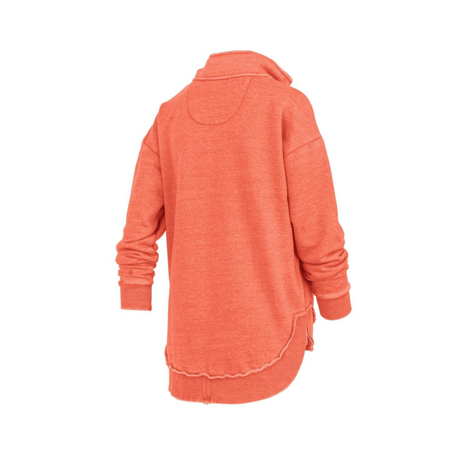 Women's Orange Syracuse Orange Northfork Sojourn Poncho Quarter-Zip Sweatshirt