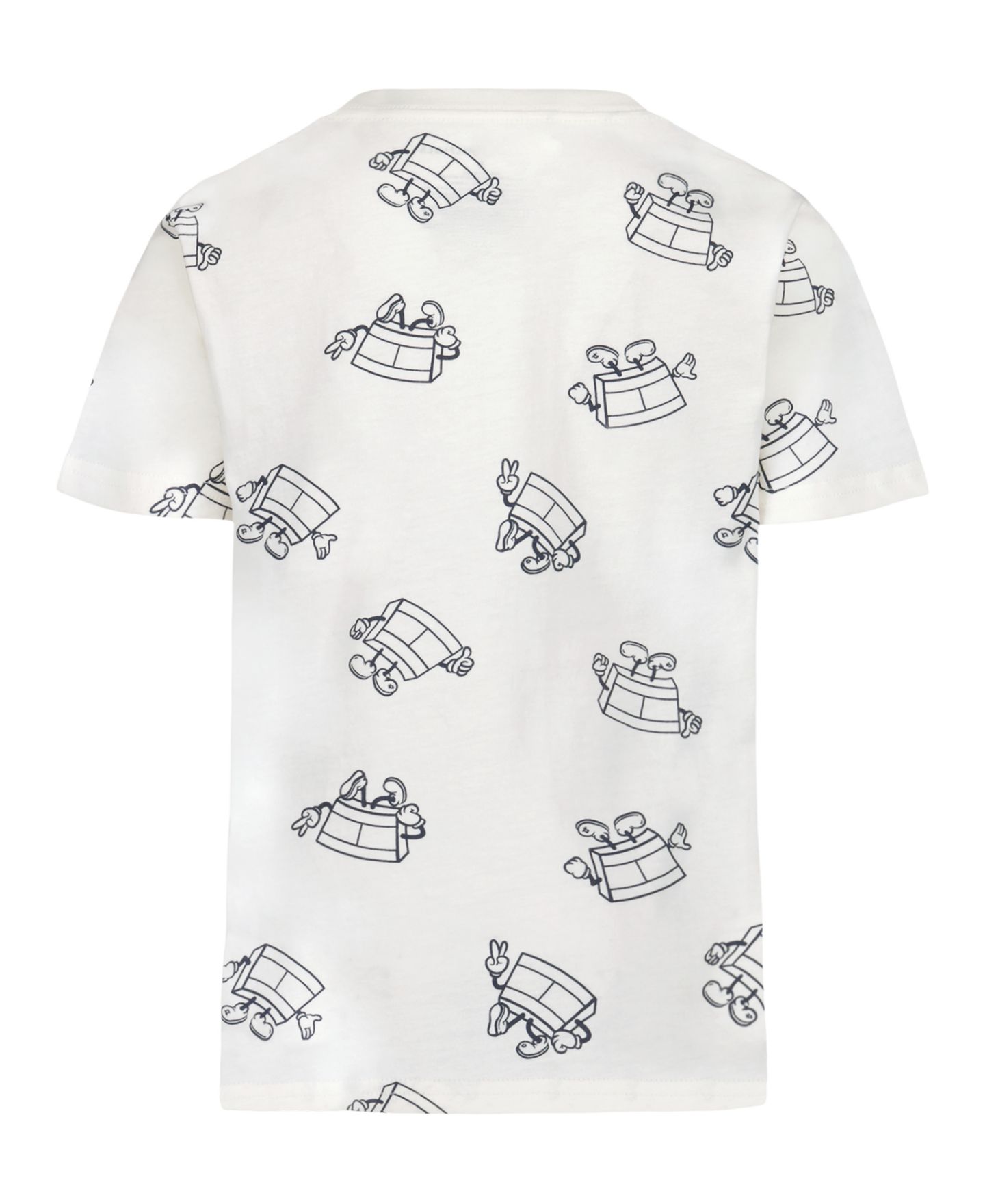 Футболка Tommy Hilfiger Allover Mascot Print T-Shirt для мальчиков, цвет: Белый — фото 2