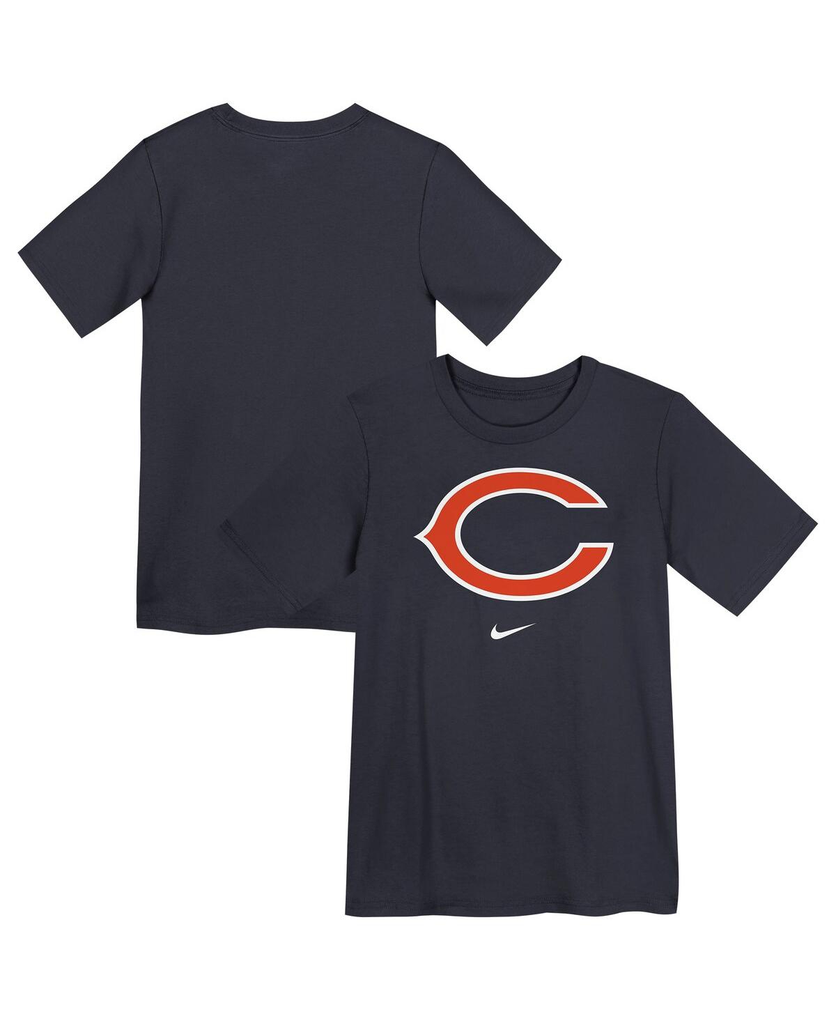 Nike Preschool Navy Chicago Bears Primary Logo Legend Performance T-shirt In Blue