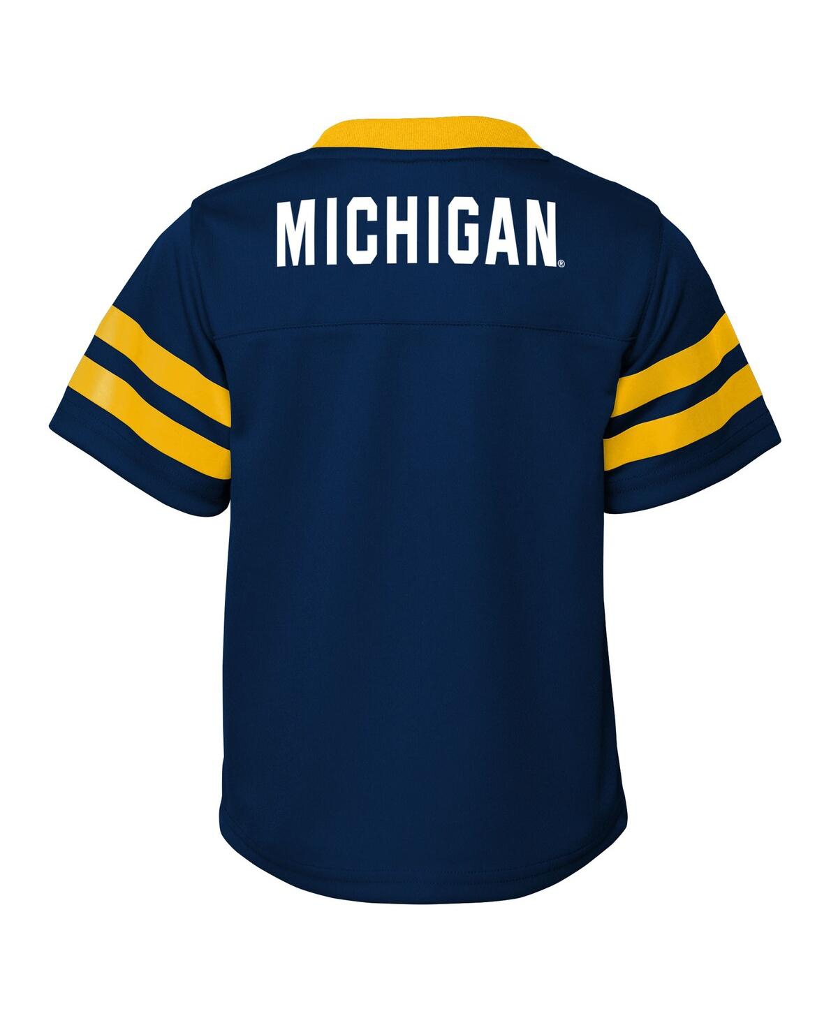 Outerstuff Big Boys And Girls 2-piece Navy Michigan Wolverines Red Zone Two-piece Top And Pants Set In Blue