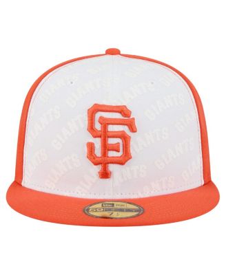 Men's White/Orange San Francisco Giants Repeat 59FIFTY Fitted Hat