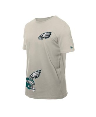 Men's Light Beige Philadelphia Eagles Multi Patch T-Shirt