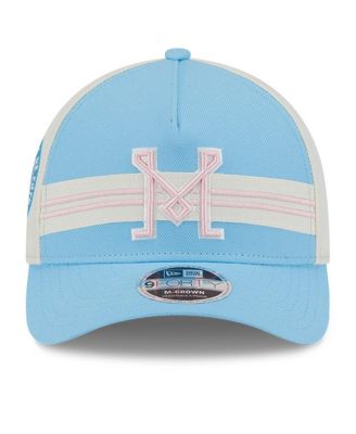 Big Boys and Girls Light Blue Inter Miami CF 2025 Jersey Hook 9FORTY M-Crown Adjustable Hat
