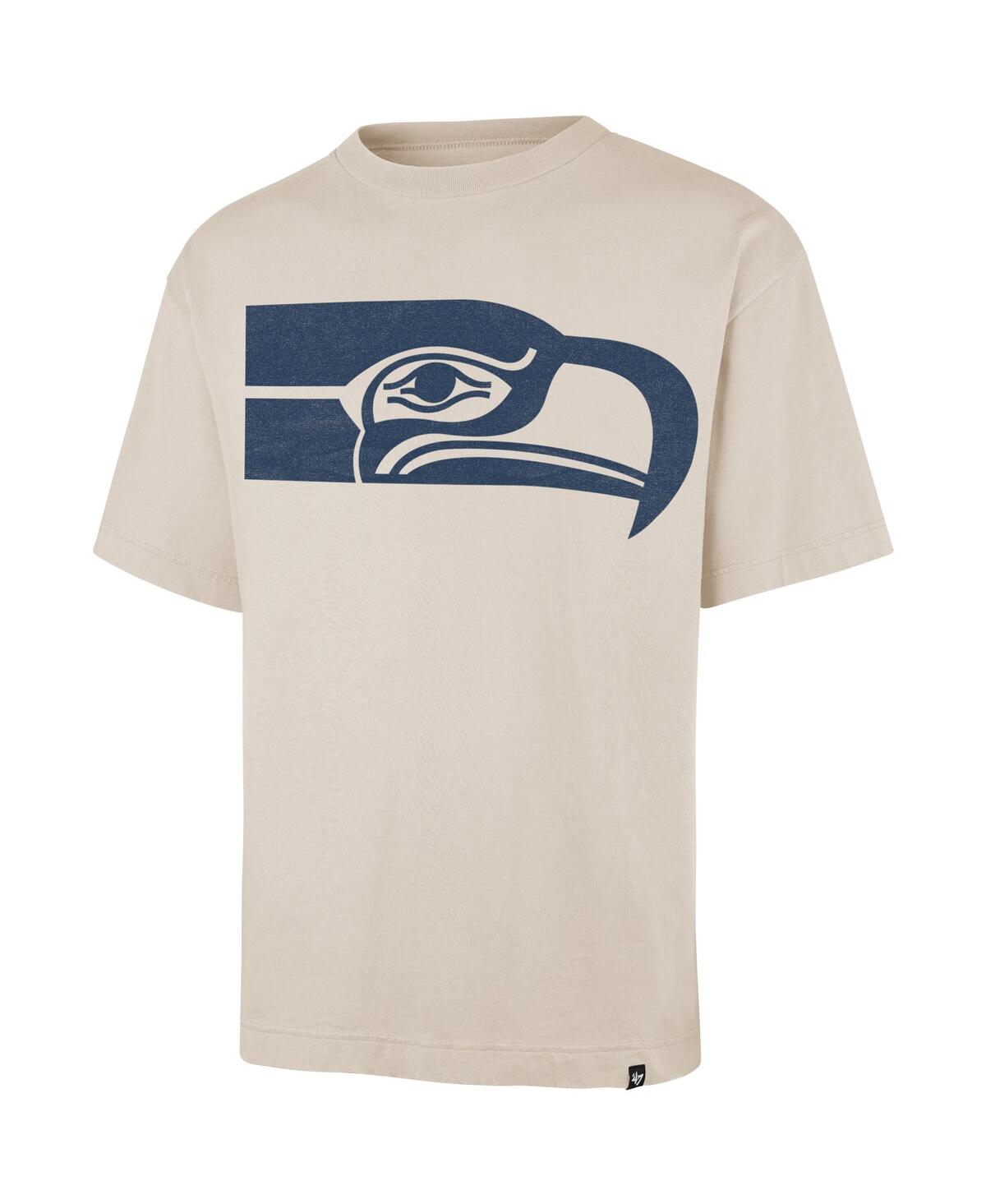 47 Brand Men's Tan Seattle Seahawks Bouldering Imprint Ravine Foundation Throwback T-shirt In Brown